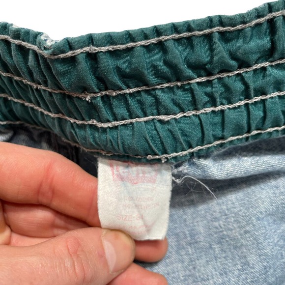 Vintage 80s Levi’s Jeans‎ Sport Acid Wash Denim Size 34 Rare - Picture 9 of 10